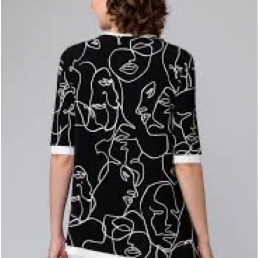 NWT🌺Made in🇨🇦Beautiful JR Modern Abstract Tunic - Picture 7 of 15